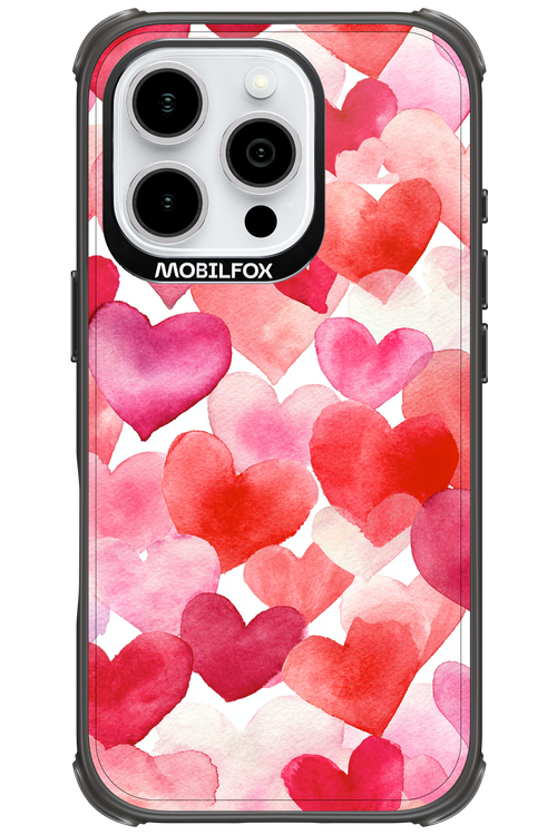 Water Painted Heart - Apple iPhone 16 Pro