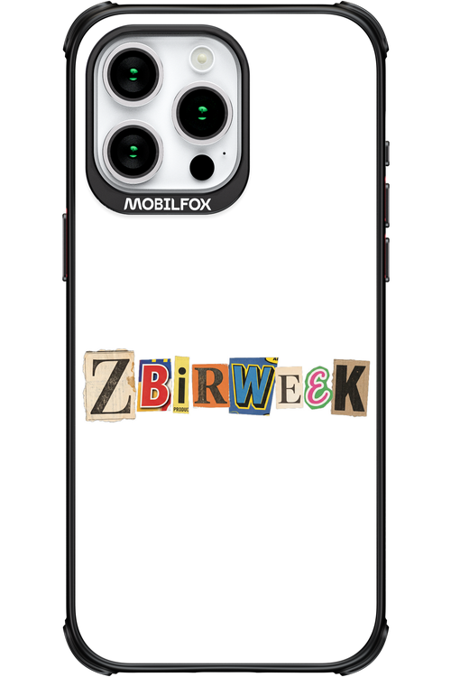 Zbirweek (white) 2.0 - Apple iPhone 15 Pro Max