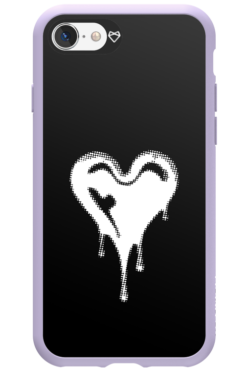 Heart Black - Apple iPhone SE 2022