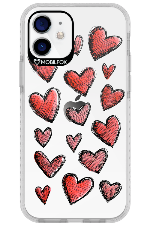 Red Love Transparent 2.0 - Apple iPhone 12