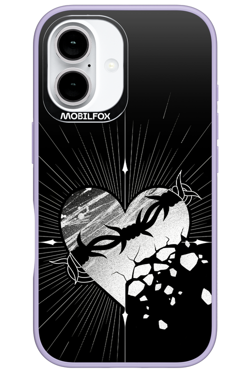 Fehér Szív - Apple iPhone 16