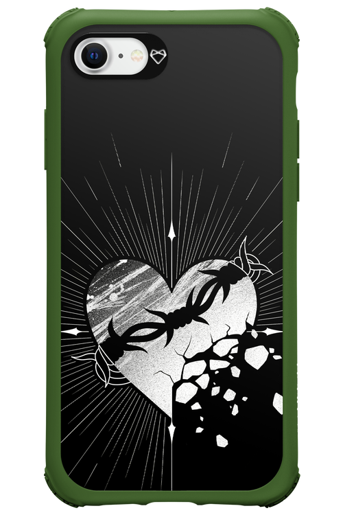 Fehér Szív - Apple iPhone SE 2020