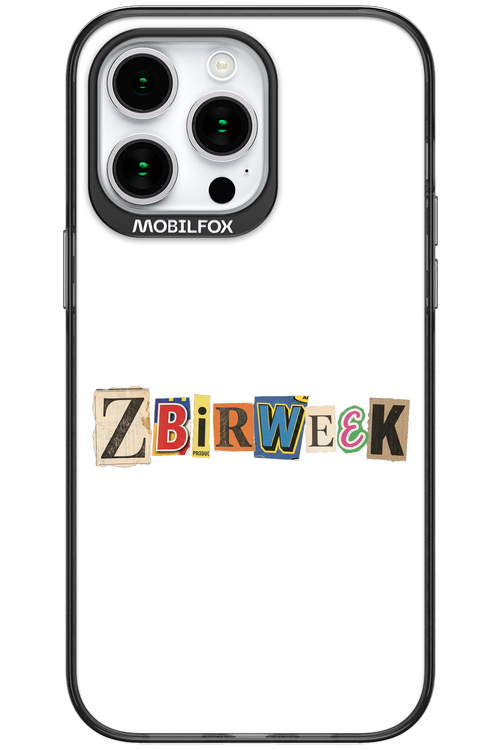 Zbirweek (white) 2.0 - Apple iPhone 15 Pro Max