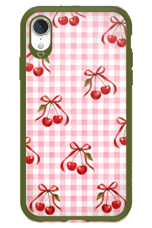 Pink Cherry Checked 2.0 - Apple iPhone XR