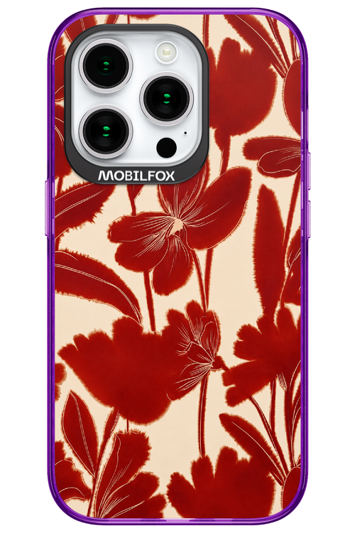 Burgundy Flowers 2.0 - Apple iPhone 15 Pro
