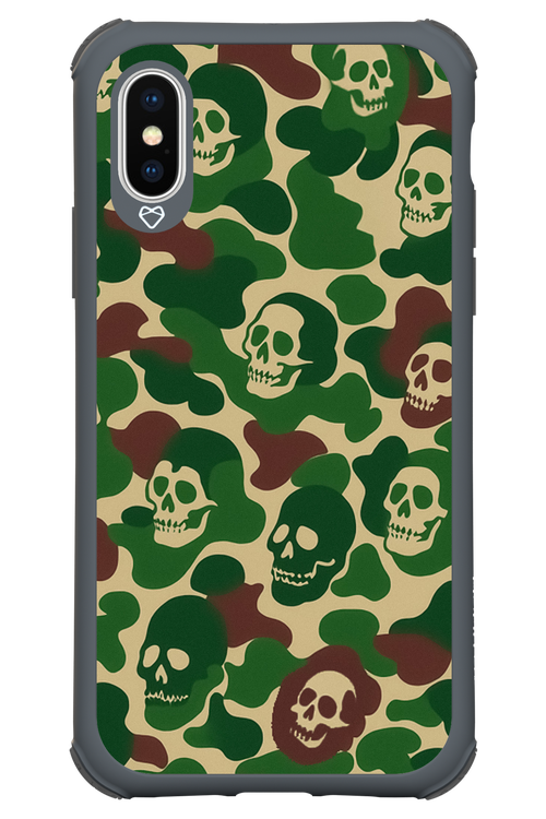 Camo Skull - Apple iPhone X