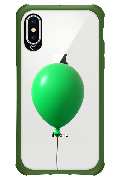 Green Balloon - Apple iPhone X