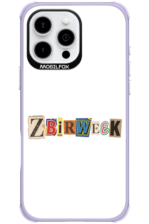 Zbirweek (white) 2.0 - Apple iPhone 16 Pro Max