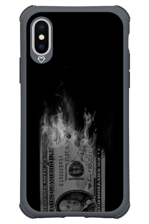 Money Burn B&W 2.0 - Apple iPhone XS