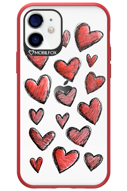 Red Love Transparent 2.0 - Apple iPhone 12