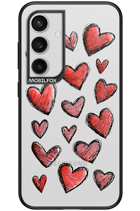 Red Love Transparent 2.0 - Samsung Galaxy S24