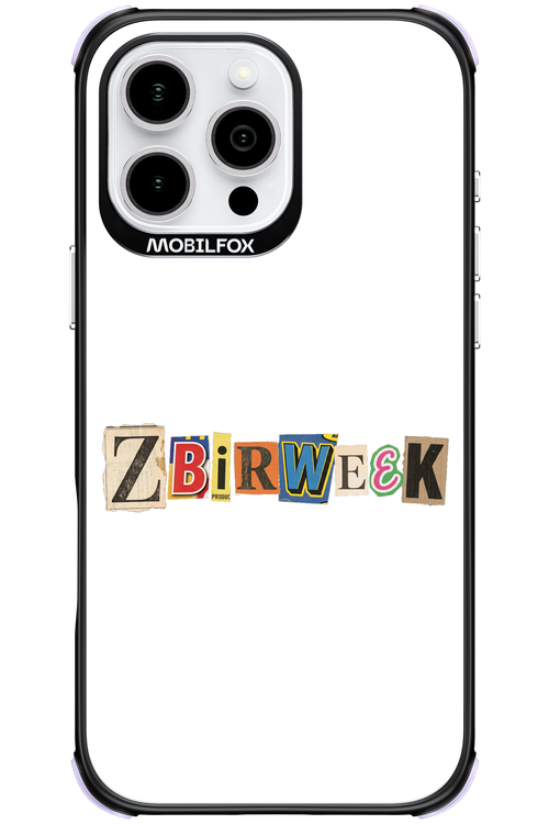 Zbirweek (white) 2.0 - Apple iPhone 16 Pro Max