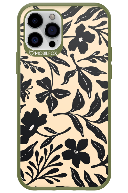 Black Flowers 2.0 - Apple iPhone 12 Pro