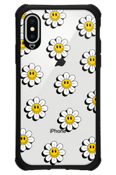 Smiley Flowers Transparent - Apple iPhone XS