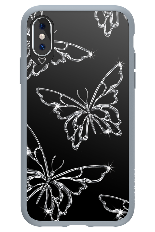 Silver Butterfly 2.0 - Apple iPhone XS