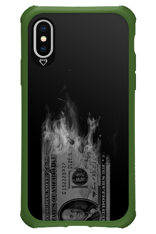 Money Burn B&W 2.0 - Apple iPhone XS