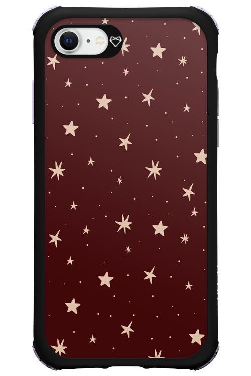 Burgundy Stars - Apple iPhone SE 2022