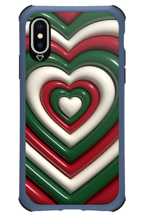 XMAS Hearts - Apple iPhone X