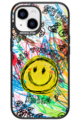 Crayon Smiley Colorful - Apple iPhone 15