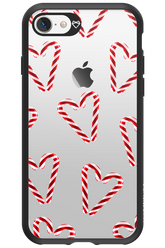 Candy Cane Hearts - Apple iPhone 7