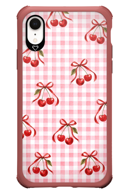 Pink Cherry Checked 2.0 - Apple iPhone XR