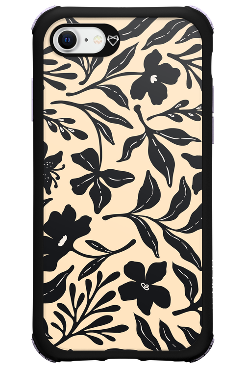 Black Flowers 2.0 - Apple iPhone SE 2020