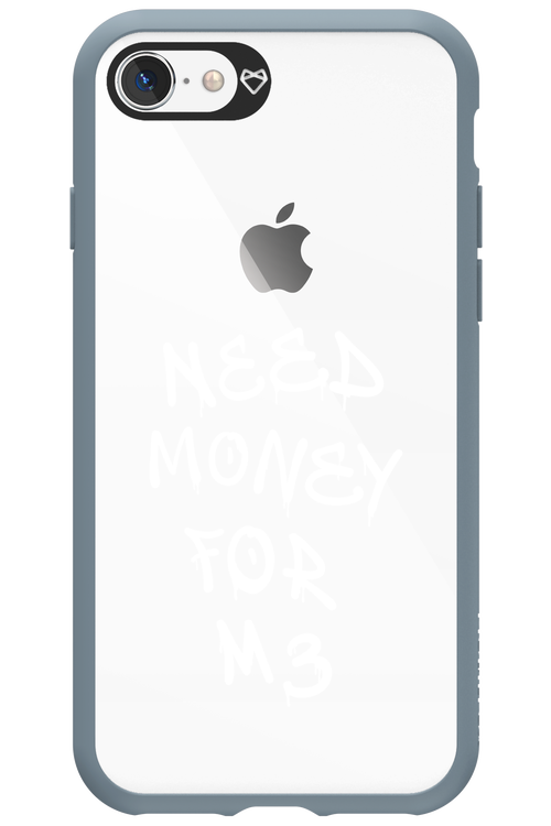 Need M3 Transparent White - Apple iPhone 8