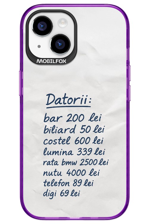 The List 2.0 - Apple iPhone 15