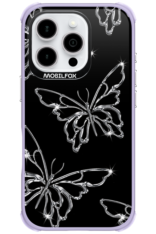 Silver Butterfly 2.0 - Apple iPhone 16 Pro