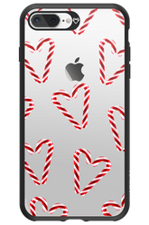 Candy Cane Hearts - Apple iPhone 7 Plus