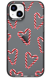 Candy Cane Hearts - Apple iPhone 15 Plus