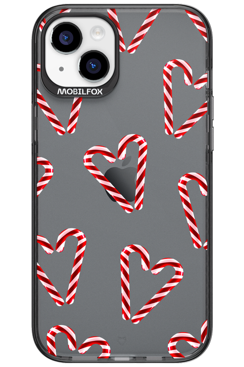 Candy Cane Hearts - Apple iPhone 15 Plus