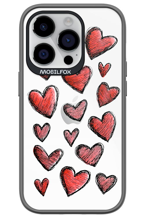 Red Love Transparent 2.0 - Apple iPhone 14 Pro