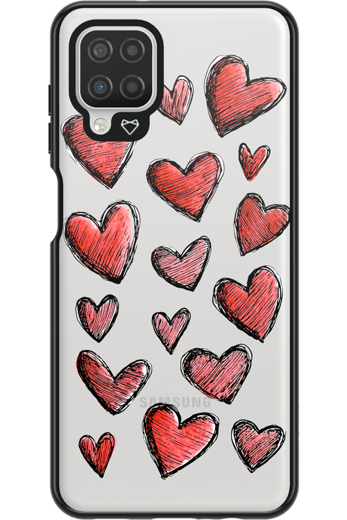 Red Love Transparent 2.0 - Samsung Galaxy A12