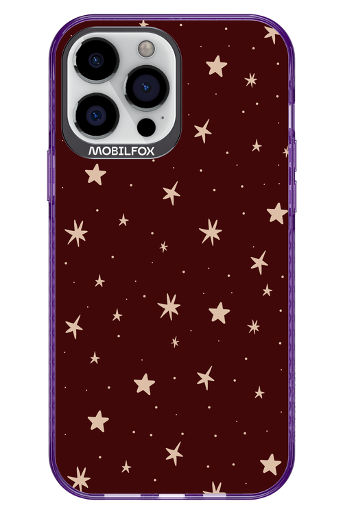 Burgundy Stars - Apple iPhone 13 Pro Max