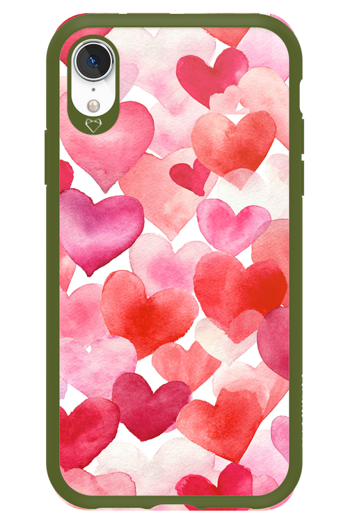 Water Painted Heart 2.0 - Apple iPhone XR