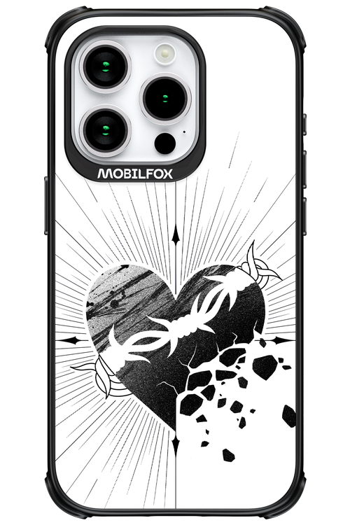 Fekete Szív - Apple iPhone 15 Pro