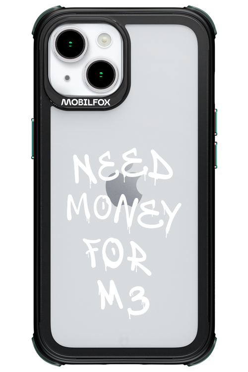 Need M3 Transparent White - Apple iPhone 15