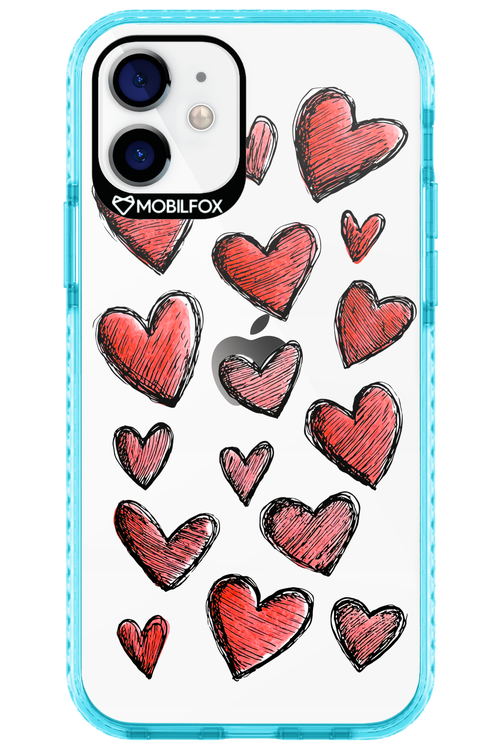 Red Love Transparent 2.0 - Apple iPhone 12