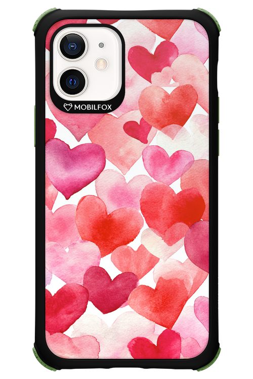 Water Painted Heart - Apple iPhone 12