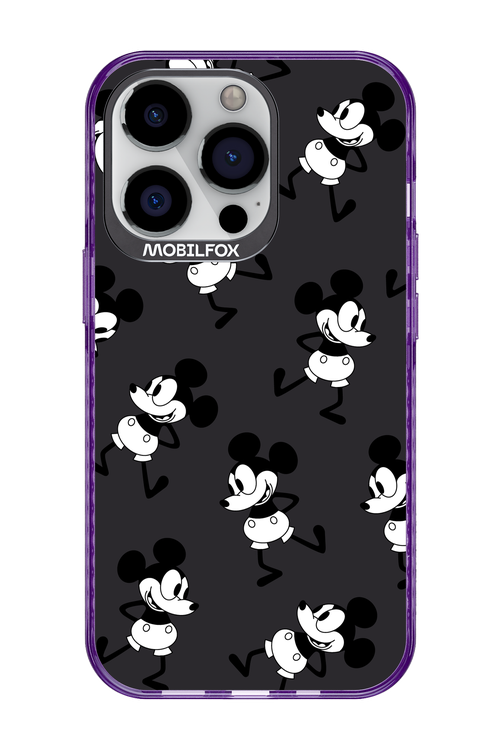 Iconic Mouse (antracite pattern) - Apple iPhone 13 Pro