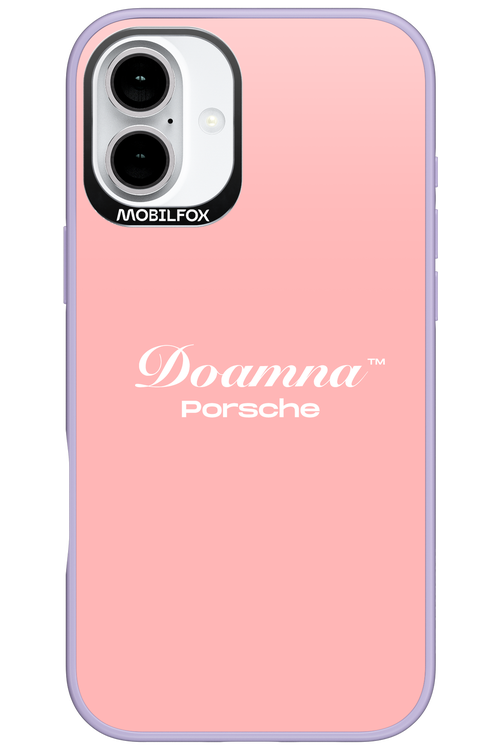 Doamna Porsche (pink) - Apple iPhone 16 Plus