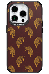 Burgundy Leopard Pattern - Apple iPhone 15 Pro