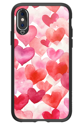 Water Painted Heart - Apple iPhone XS