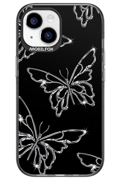 Silver Butterfly 2.0 - Apple iPhone 15