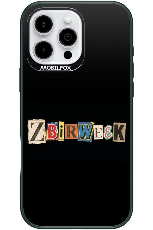 Zbirweek (black) 2.0 - Apple iPhone 16 Pro Max