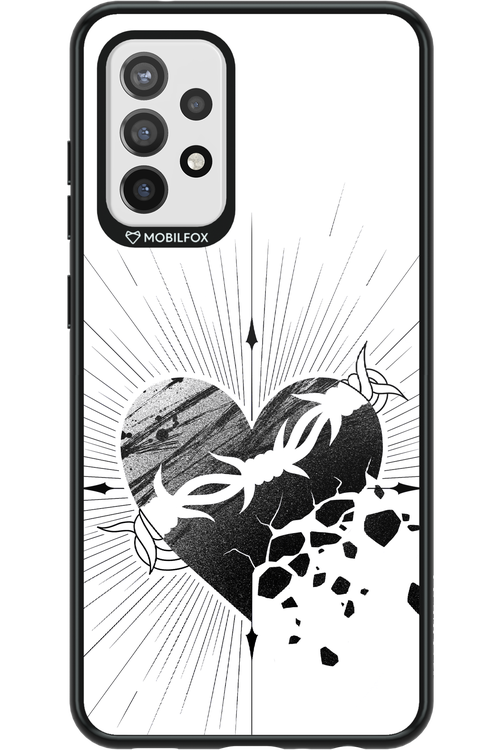 Fekete Szív - Samsung Galaxy A72