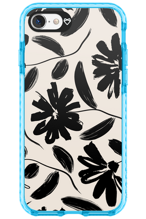 Monochrome Flowerss - Apple iPhone 7