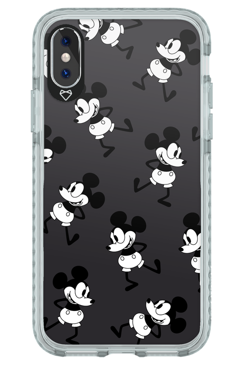 Iconic Mouse (antracite pattern) - Apple iPhone X