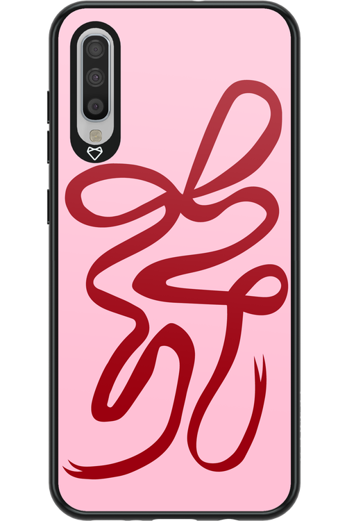 Burgundy Bow - Samsung Galaxy A70